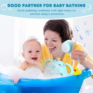 Samtoy électrique mignon <span class=keywords><strong>éléphant</strong></span> en plastique arroseur pommeau <span class=keywords><strong>de</strong></span> douche pulvérisation baignoire eau bulle jouets bébé douche jouets pour bébé - Product Image 4