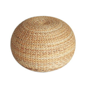 Handmade Straw Woven <b>Round</b> <b>Stool</b> Natural Color Home Ottoman For Living Room And Children's Use - Product Image 5