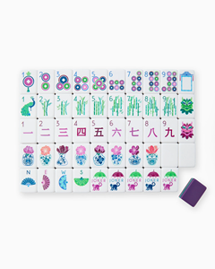 <span class=keywords><strong>Juego</strong></span> <span class=keywords><strong>de</strong></span> Mahjong Americano Duradero con Reverso Morado, Fichas <span class=keywords><strong>de</strong></span> Acrílico Premium con Diseño Único <span class=keywords><strong>de</strong></span> Dragón, <span class=keywords><strong>Juego</strong></span> <span class=keywords><strong>de</strong></span> Mahjong para Torneos - Product Image 2