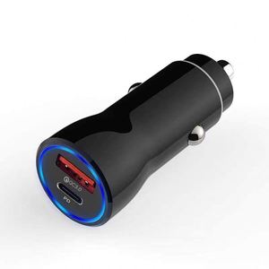 Phone Car Charger 38W Usb-<b>c</b> PD Fast Charging 2-port Car <b>Adapter</b> High Speed Usb Auto Charger Vehicle LED Cigarette Lighter Charge - Product Image 6
