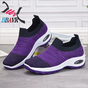 Vente en gros de chaussures pour femmes, baskets légères à plateforme, mode décontractée pour femmes - Product Image 4