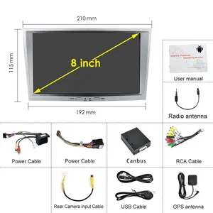 Radio Android de 8 Pulgadas para Opel <span class=keywords><strong>Astra</strong></span> <span class=keywords><strong>H</strong></span> J 2004 Vectra Vauxhall Antara Zafira Corsa C D Vivaro Meriva Veda con CarPlay GPS Multimedia - Product Image 6