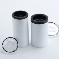 Wholesale <strong>Best</strong> <strong>Selling</strong> Reusable Cup Insulator <strong>Holder</strong> Iced Beach Cup 12oz Skinny Can Cooler Sublimation