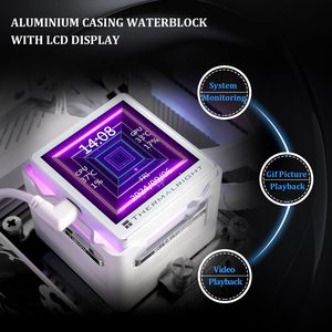 Thermalright พัดลมระบายความร้อนของเหลวหน้าจอ LCD ถอดออกได้2.73in CPU AIO Cooler CPU ขาว argh Vision 360ยอดเยี่ยม - Product Image 4