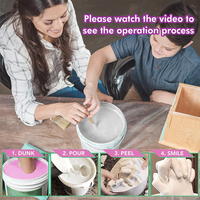 Cadeaux pour sa maman Kit de moulage à la main pour femmes DIY Kit de moulage à la main en plâtre Cadeaux d'anniversaire pour couples Cadeaux