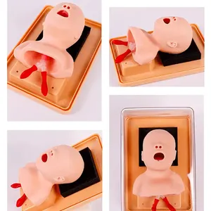 Tête de mannequin néonatal ADA-J2A en PVC pour la formation à l'intubation trachéale, usage en soins infirmiers et en sciences médicales - Product Image 6