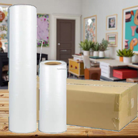 Offre spéciale 60cm large Double face PET DTF Film de transfert de chaleur pour Textiles pour T-shirts en plastique de haute qualité vêtements peau à froid
