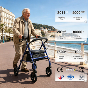 Simplywalk Andador Plegable de Acero de 136 kg <span class=keywords><strong>para</strong></span> Rehabilitación, Centro de Discapacitados, Rollator con Certificación MDR CE, Servicio de Marca Privada - Product Image 1