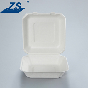 Amostras Grátis: Embalagens Retangulares Descartáveis de Papel Kraft Compostável e Polpa de Bagaço de Cana-de-Açúcar para Alimentos, com Estampa para Geléia - Product Image 2