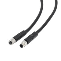 Connecteur étanche IP67 60V de haute qualité Westsaim modèle 014, boîtier en laiton nickelé, prise femelle 2 broches M5