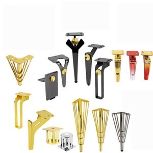 Patas de Sofá Ajustables de Metal Resistente, Patas de Repuesto Modernas para Muebles, en Dorado, Negro y Cromo, para Uso en Hoteles y Exteriores, para Sofás y Gabinetes - Product Image 1