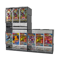 Présentoir de Comptoir en Acrylique à 3 Compartiments pour Paquets de Boosters TCG – Vente en Gros