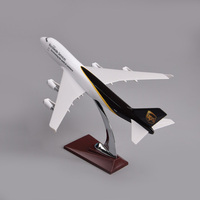 Modèle d'avion Boeing 747 UPS, jouet de 37 cm, peint, art moderne, cadeau
