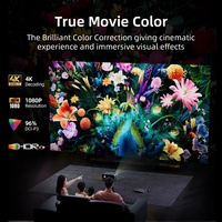 [2000 ANSI et Google TV] Projecteur de télévision intelligente de film 4K WiFi Projecteur vidéo domestique Mise au point automatique Projecteur intelligent Netflix et Google Play