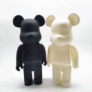<span class=keywords><strong>Bearbrick</strong></span>-bloques de construcción de oso negro para niños, juguete de muñeco de juguete de 28CM, 400% - Product Image 4