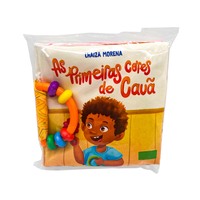 Libro de tela suave OEM con sonajero y papel crujiente, impresión colorida, educación temprana para niños pequeños