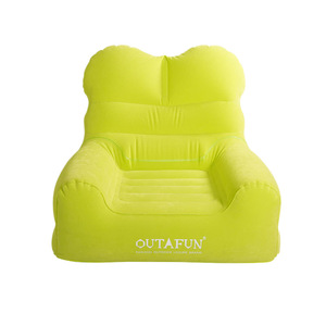Outafun Inflatable Air <b>Sofa</b> Flocked Modern Design Outdoor Portable <b>Camping</b> Chair - Product Image 5