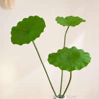 Tige de feuille de lotus artificielle CL43001 - 23 pouces, feuille de nénuphar artificielle réaliste, intérieurs zen asiatiques et arrangements floraux