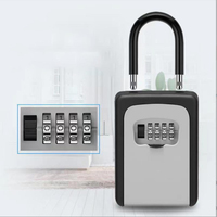 Boîte à clés sécurisée portable grande capacité avec serrure à combinaison pour famille, agent immobilier, mur extérieur