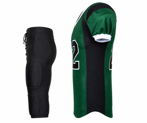 Nouveauté Ensemble d'uniformes de football américain personnalisés Couleur unie 420gsm 100% polyester Respirant Séchage rapide Écologique Unisexe - Product Image 3