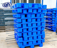 En vente grande palette à grille bleue en plastique grands plateaux en plastique plateau en plastique entrepôt