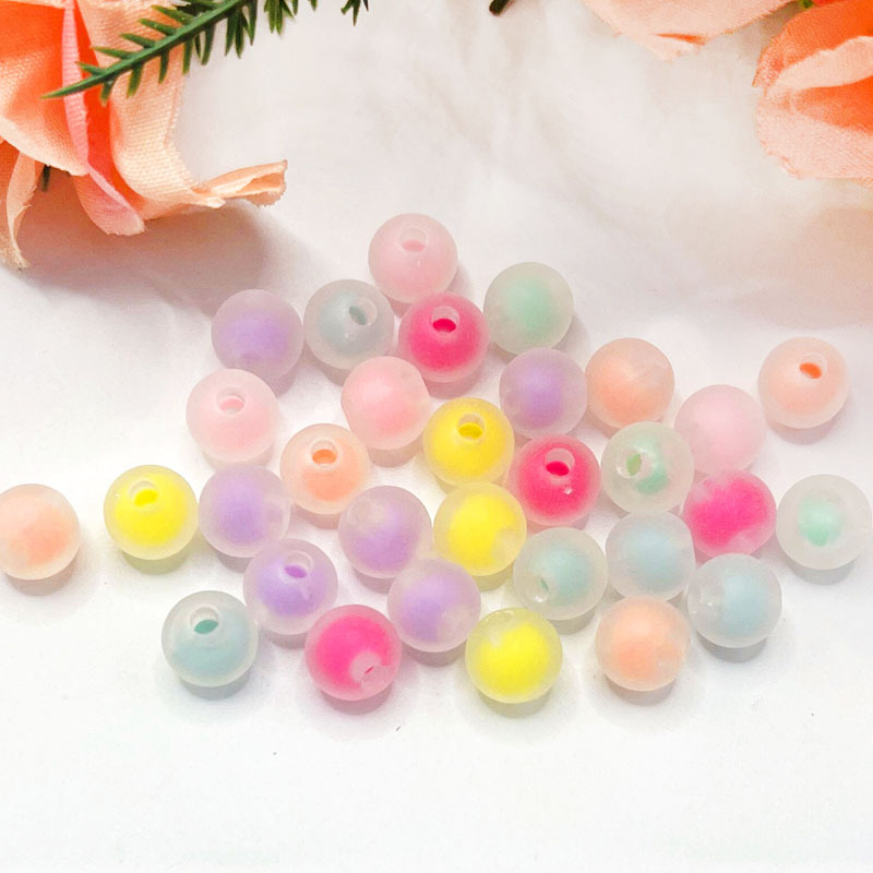 50g de cuentas esmeriladas de colores mezclados