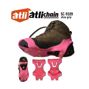 ATLI חיצוני עמיד קרח אוחז גרירה סוליות קרח Cleat קרח שלג נעלי כיסוי החלקה בטיחות תפסנים - Product Image 2