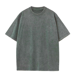 T-shirt surdimensionné vintage personnalisé pour homme, 100% coton tricoté, impression DTG, streetwear, t-shirts graphiques, t-shirt vierge - Product Image 2