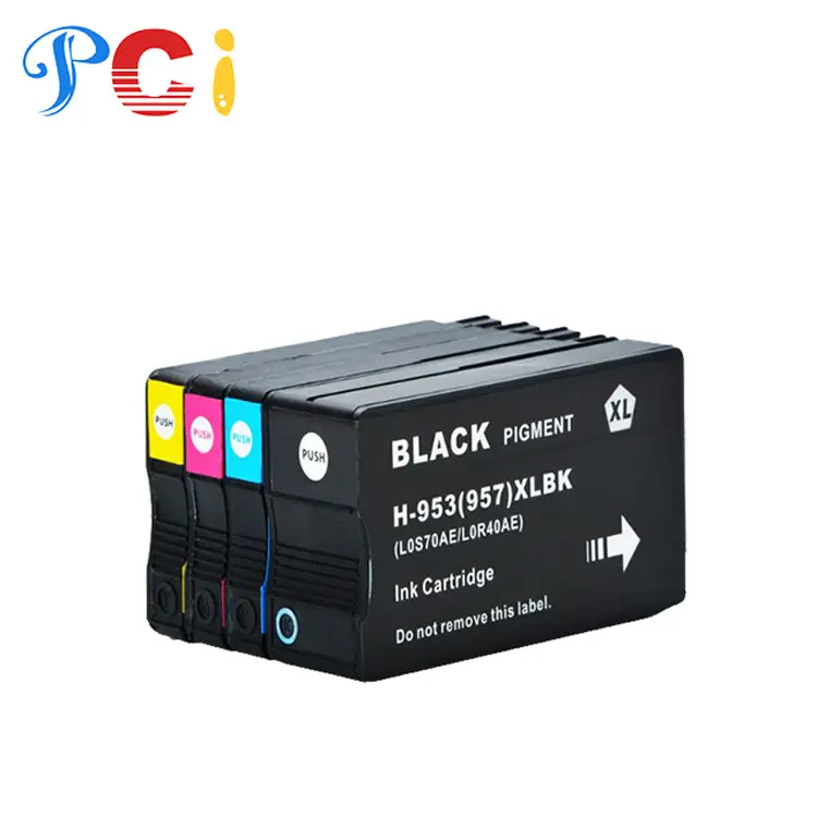 PCI 953XL 957XL 953 957 XL 컬러 호환 잉크젯 잉크 카트리지 HP953 HP OfficeJet Pro 7740 7720