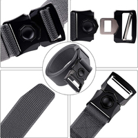 Ceinture tactique multifonctionnelle résistante à l'usure pour hommes, ceinture en nylon avec boucle à dégagement rapide robuste, ceinture tactique