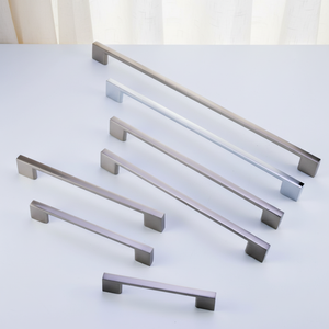 Factory Direct Sale Modern Simple Aluminum Alloy Door Handle American Style <b>Black</b> Shoe Cabinet Wardrobe Cabinet Lengthened - Product Image 3