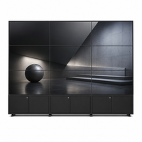 Mur vidéo LCD 65 pouces avec cadre de 0,88 mm, raccordement sans soudure, affichage numérique 4K pour musée, salle d'exposition, salle de présentation
