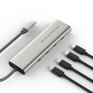 High Speed USB-C 3.2 Gen2 Hub With 4C Ports 4-in-1 10G Usb Hubs Usb C Hub