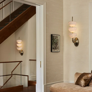 Lámpara de Pared Decorativa Interior Moderna de Lujo con Brazo Largo de Alabastro, LED, Control Remoto, <span class=keywords><strong>para</strong></span> Dormitorio, Baño - Product Image 3