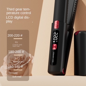 Lisseur portable sans fil transfrontalier avec écran LCD, plaques en céramique tourmaline, ne domine pas la peau - Product Image 4