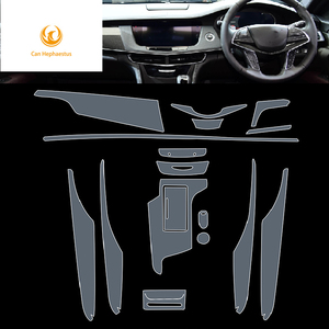 Para <span class=keywords><strong>Cadillac</strong></span> CT6 2018-<span class=keywords><strong>2022</strong></span> Panel de cubierta de película Interior del coche pegatinas pantalla Anti-arañazos protector TPU película - Product Image 4