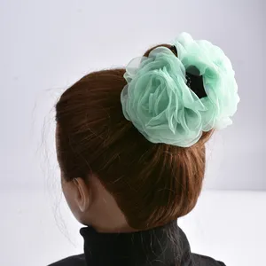 Handmade 9cm Chiffon RovingPetals Chiffon Flower Hair Clip Decoration