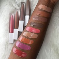 Boîte personnalisée de haute qualité rouge à lèvres liquide végétalien nu imperméable à l'eau longue durée et kit de crayon à lèvres