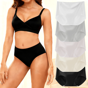 Intimo Femminile Personalizzato con Logo, Vendita all'Ingrosso, Tinta Unita, Anti Camel Toe, Invisibile, Bikini Senza Cuciture Rinforzato - Product Image 1