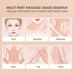 Masaje de piedra caliente con calefacción eléctrica, masajeador de piedra Natural caliente Gua Sha, dispositivo de dragado de moxibustión para aliviar el dolor de los músculos del cuerpo - Product Image 4