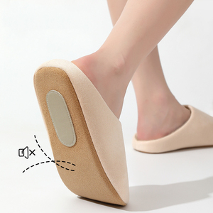 Vendita calda all'ingrosso di coppie regali invernali caldi muti da casa pantofole da donna antiscivolo in morbido cotone traspirante pantofole da donna - Product Image 3
