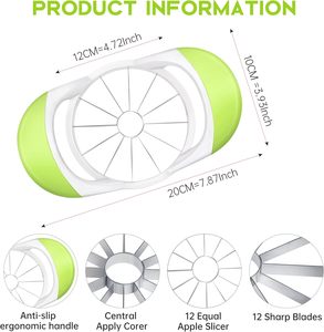 Utensilio de Cocina, Herramienta Creativa para Cortar Frutas y Verduras, Más Vendida, 12 Cuchillas de Acero Inoxidable, Cortador y Rebanador - Product Image 2