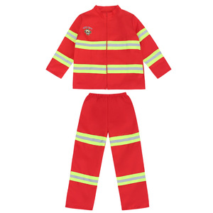 Halloween Cosplay niños <span class=keywords><strong>bombero</strong></span> uniforme niños <span class=keywords><strong>Sam</strong></span> <span class=keywords><strong>bombero</strong></span> papel TRABAJO ROPA traje niño niña actuación fiesta disfraces - Product Image 3