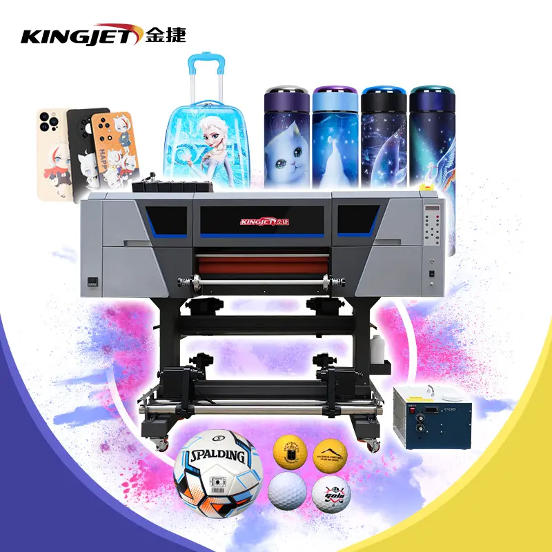 Filme Máquina de impressão Dual Impressoras A3 Com 2Pcs Cabeça Adesivo Para Garrafa Mais Barato Por Atacado T Shirt Xp600 Uv Dtf Printer