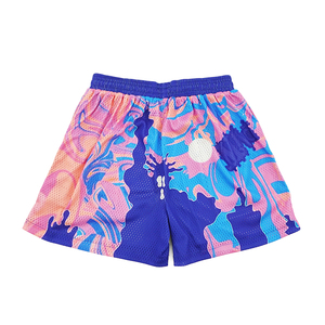 Custom Brand Logo High Quality Elastic Breathable <b>Mesh</b> <b>Shorts</b>, Hot Sales Graphic Design Drawstring Plus Size <b>Mesh</b> <b>Shorts</b> - Product Image 2