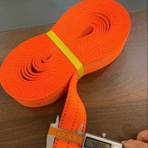 Correa de Poliéster Naranja de 5 cm, 5 Toneladas, Correa de Amarre de Alta Resistencia para Elevación y Sujeción de Carga, Uso Industrial de Alta Tensión - Product Image 1