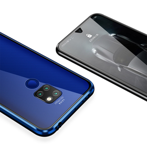 Étui de téléphone magnétique en métal et verre pour <span class=keywords><strong>Huawei</strong></span> Mate 20, pare-chocs en verre trempé, <span class=keywords><strong>coque</strong></span> rigide, étui en verre double face - Product Image 2