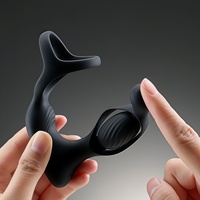 Plug anal en silicone, anneau vibrant, plug anal, 10 modes de vibration, masseur de prostate vibrant, vibrateur anal pour hommes