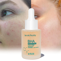 Soins de la peau en marque privée, ensemble d'acide salicylique organique, niacinamide, éclaircissant, anti-acné, sérum pour éclaircir les pores, soin du visage