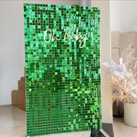 Panneaux de toile de fond scintillants à sequins pour anniversaire, mur scintillant rouge pour mariage, fête, baby shower, décoration murale à sequins